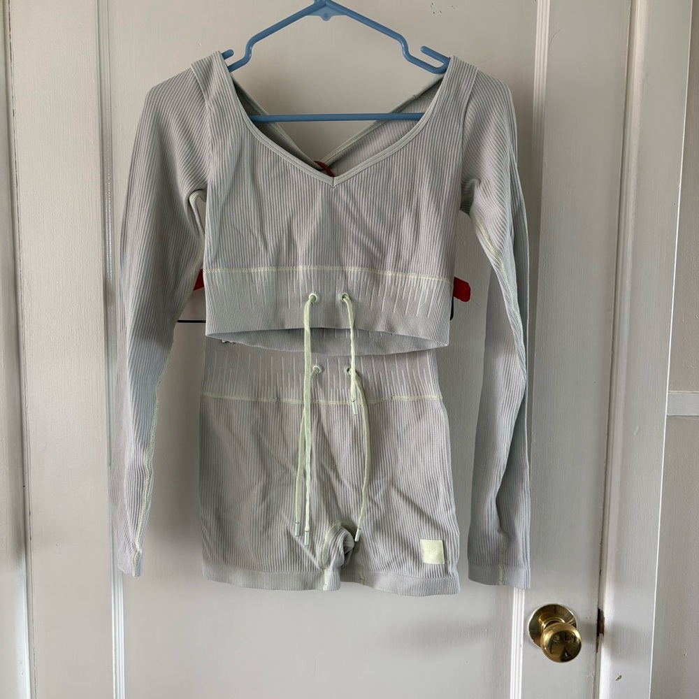 Light Green Athletic Shorts Set